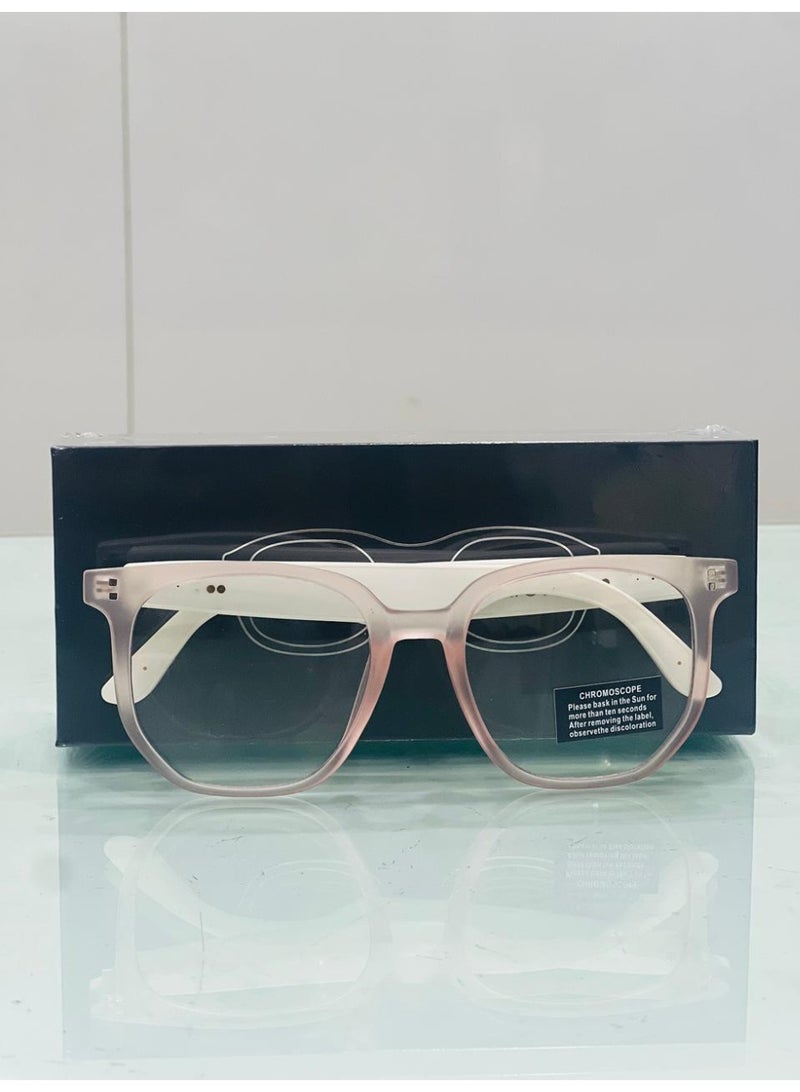 نظارات شمسية ذكية بتقنية البلوتوث SG-007 بإطار شفاف مع تحكم باللمس وتحكم صوتي للسلامة (وردي) - Image 3